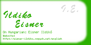 ildiko eisner business card